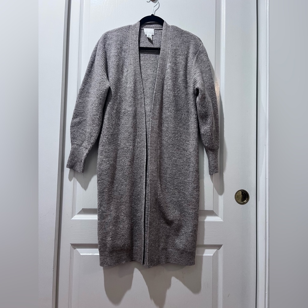 H&M Long Knitted Cardigan Size XS